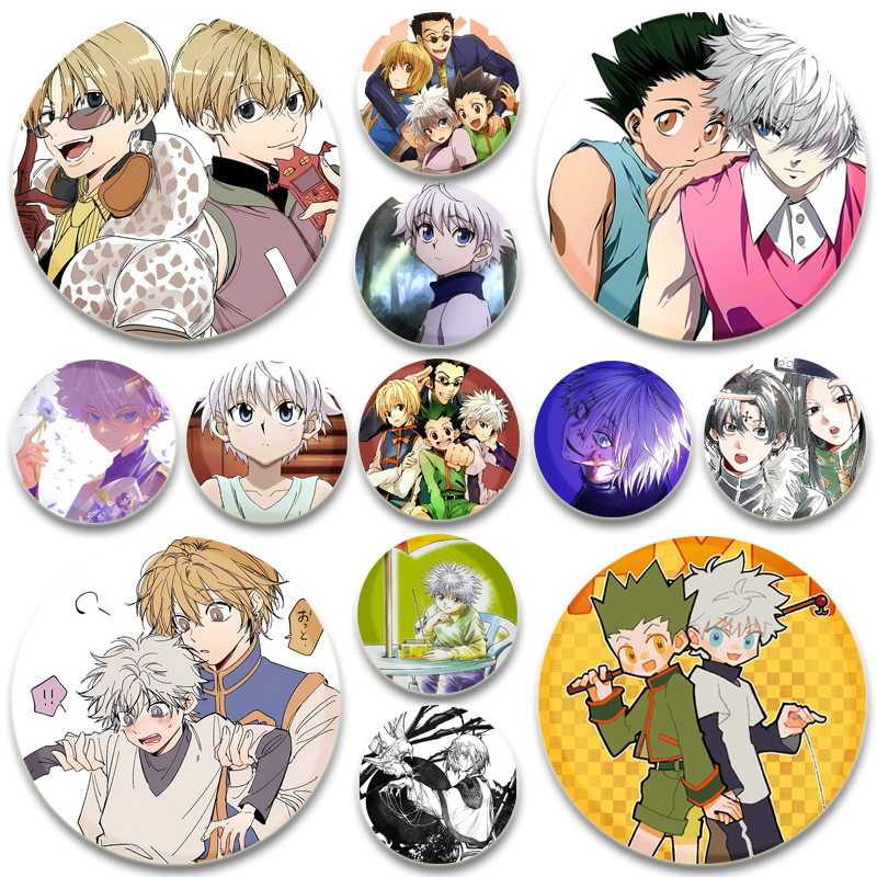Cosplay Anime Killua Zoldyck - Hunter X Hunter Anime Broş Yuvarlak