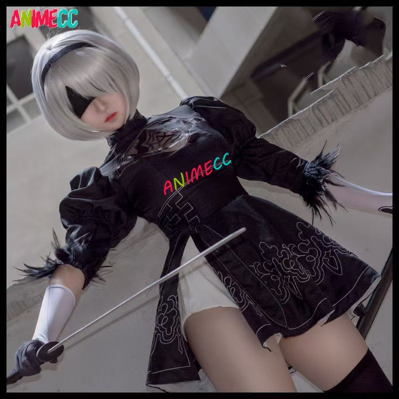 Anime Cosplay Eyes - ANIMECC stokta S-3XL 2B NieR Automata