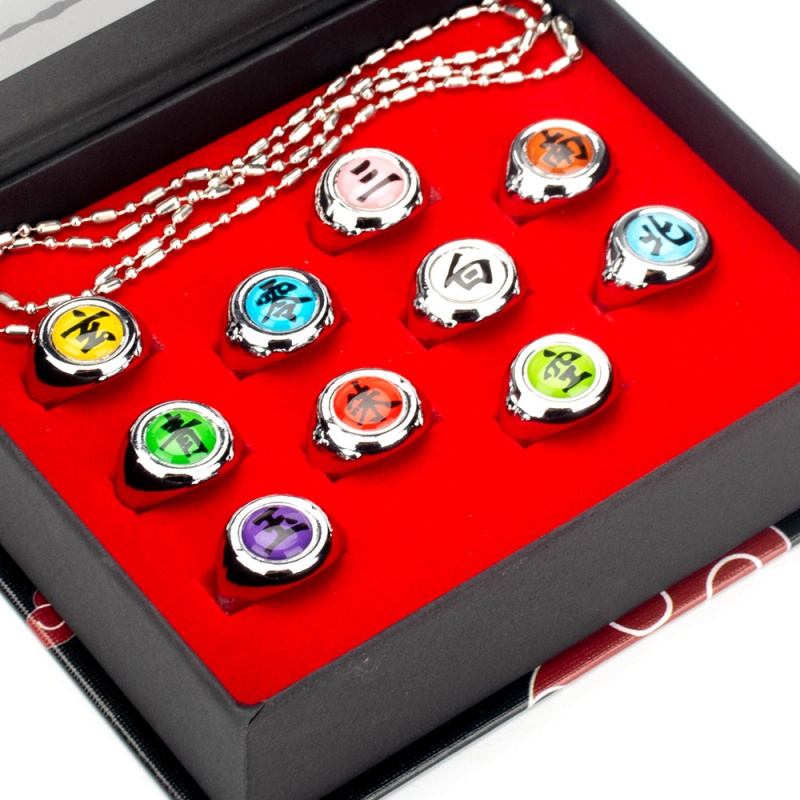 Anime Cosplay Naruto - 10 adet/takım Anime Akatsuki Itachi Metal