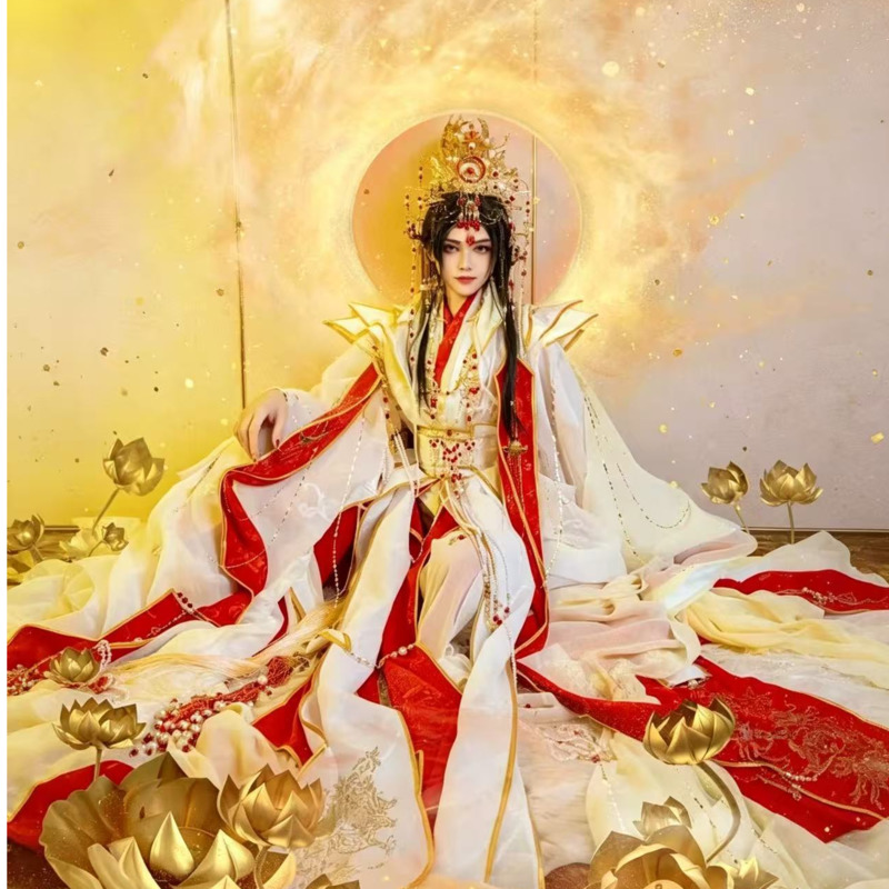 Queen Anime Cosplay - Cennetli Hizmetkarlar Kraliyet Prensi'ni Neşeli Tanrı