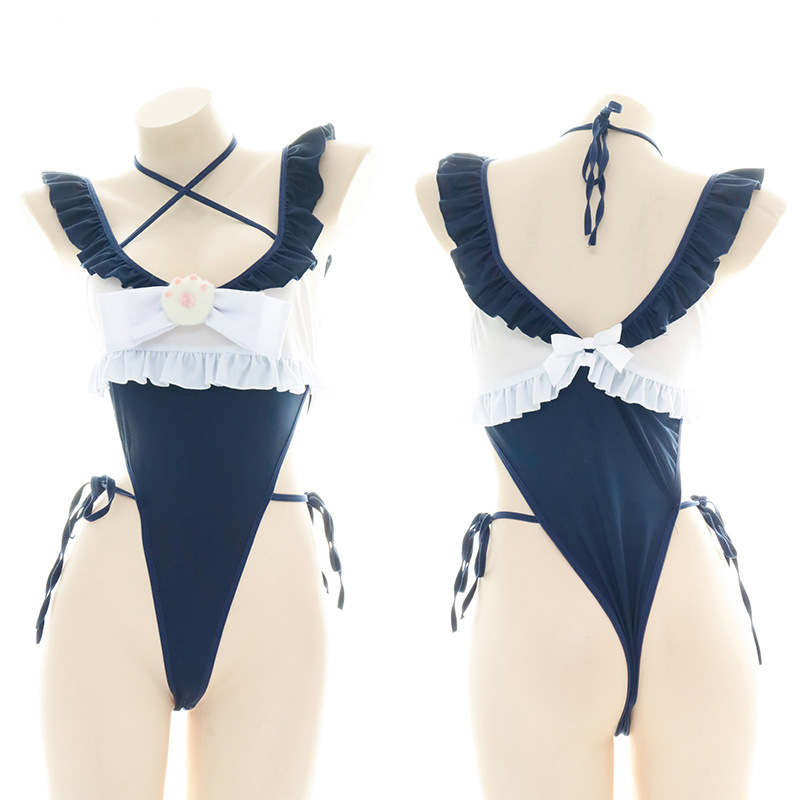 Anime Cosplay One Piece - Sevimli Fırfırlı Kenar Tek Parça Mayo