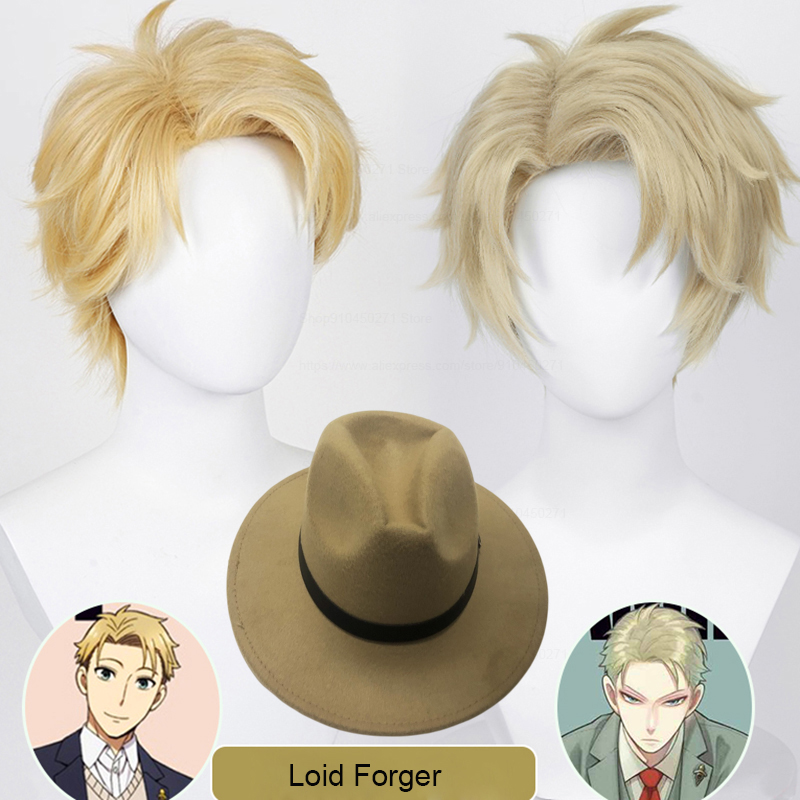 Spy Family Outfit - Loid Forger Cosplay peruk casus aile