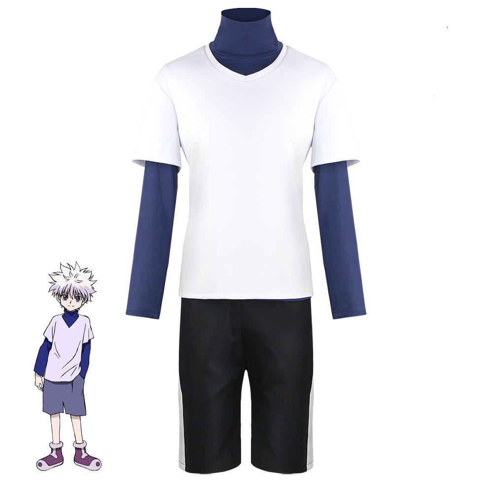 Cosplay Anime Killua Zoldyck - Anime Killua Zoldyck Cosplay Kostüm Üstleri