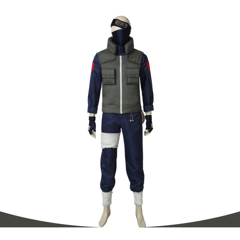 Anime Cosplay Naruto - Kakashi Cosplay Kostüm Tam Set Ninja