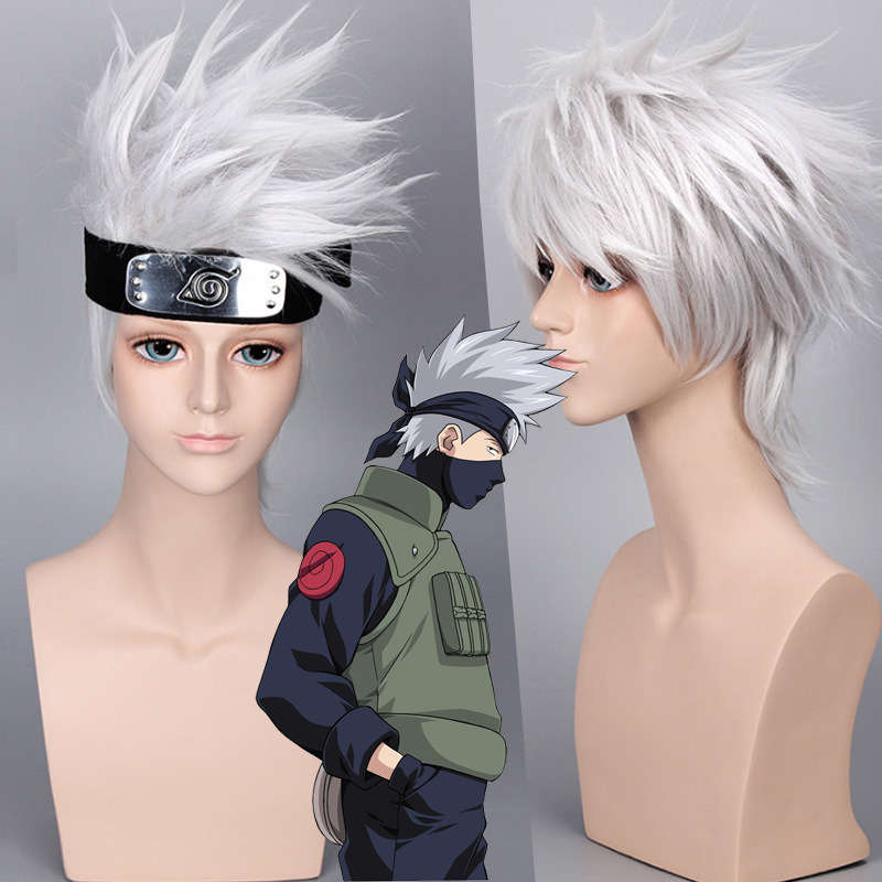 Anime Cosplay Naruto - HOKAGE NINJA Hatake Kakashi Cosplay Peruk