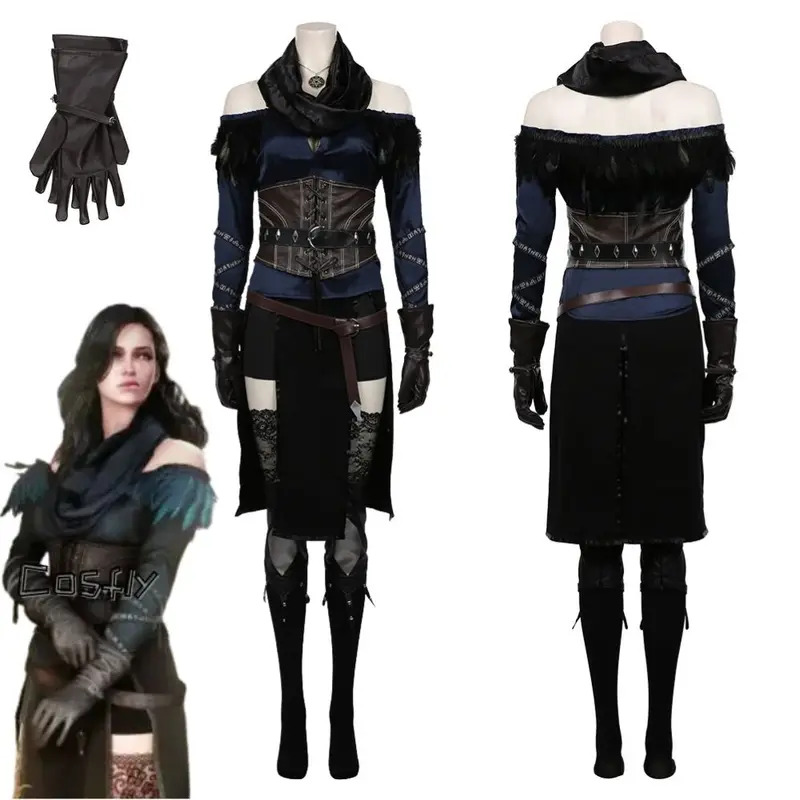 Anime Cosplay Youtube Shorts - Yennefer Cosplay Fantasia Kostüm Kılık Kadın