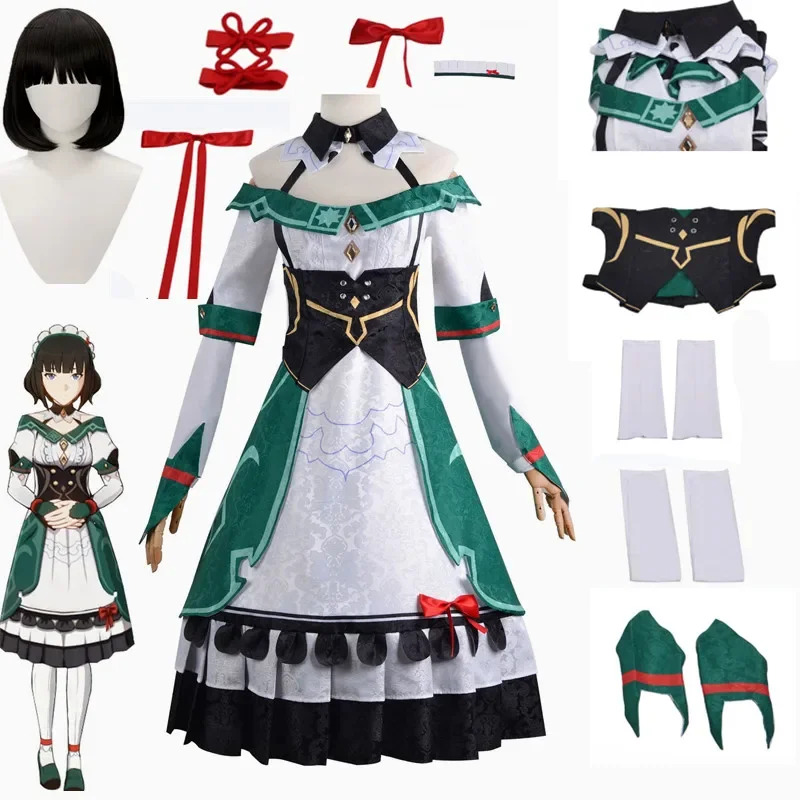Anime Cosplay Youtube Shorts - 2026 Genshin Impact Katheryne Cosplay Kostüm