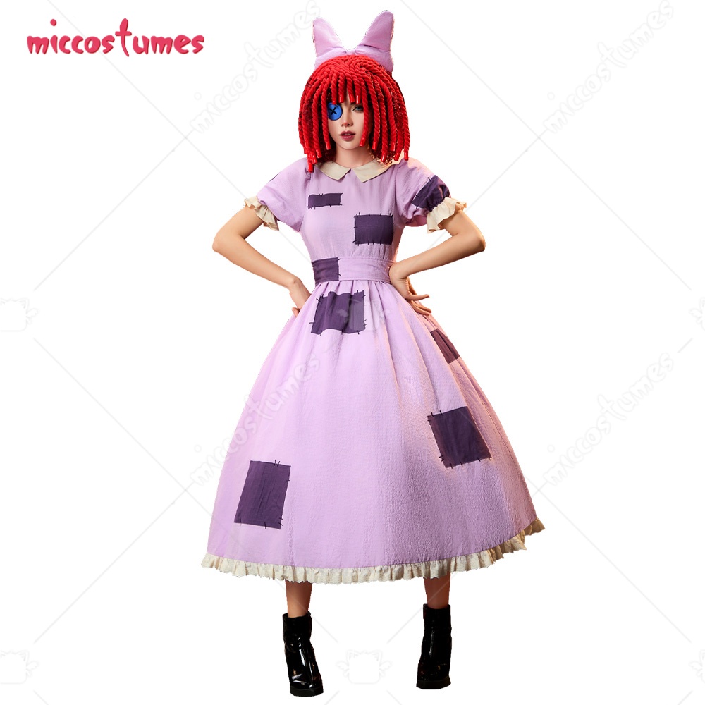 Anime Cosplay Eyes - 【Gönderime Hazır】Cosplay.fm Kadın Cosplay Kostümü Mor