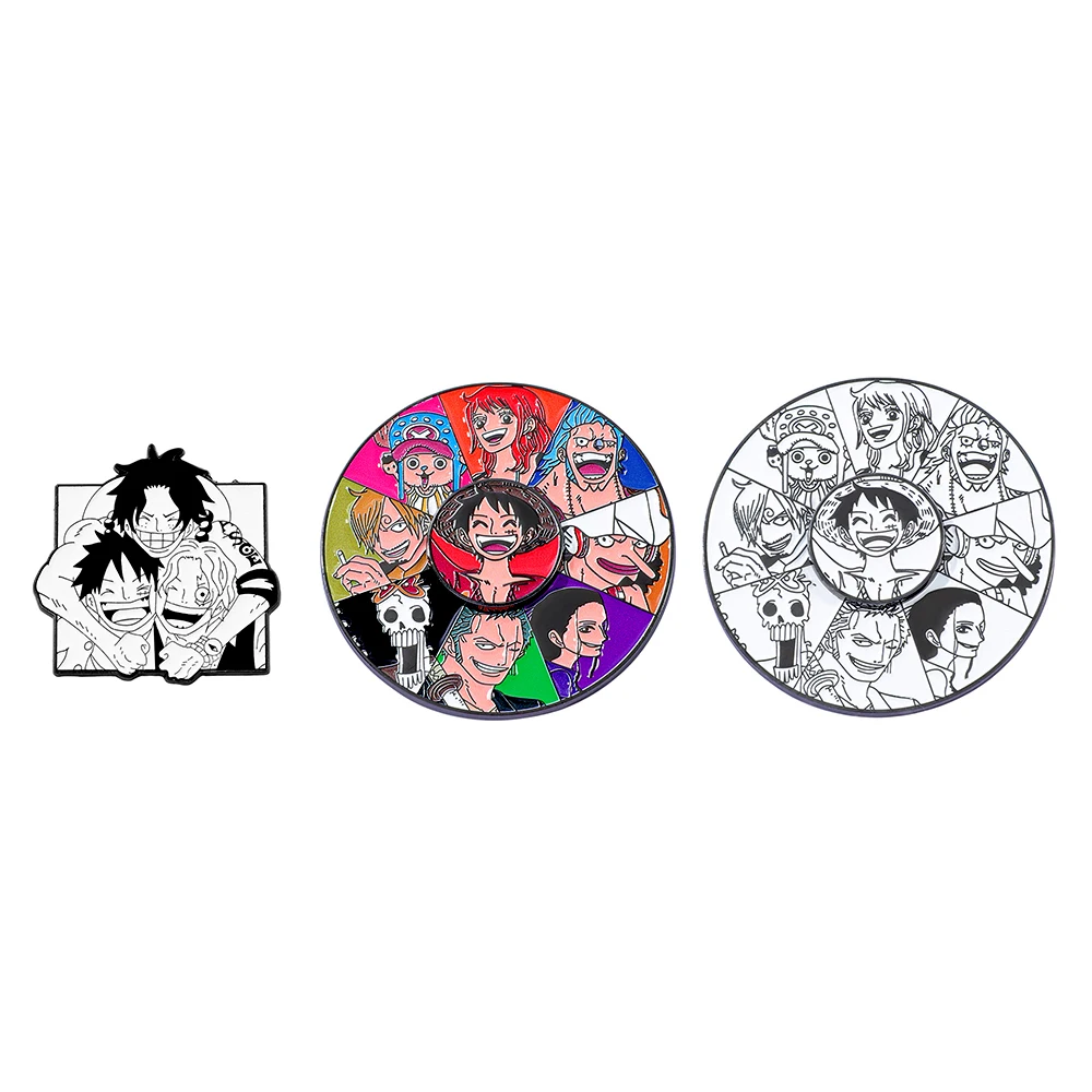 Anime Cosplay Luffy - 3 adet Anime Tek Parça Broş