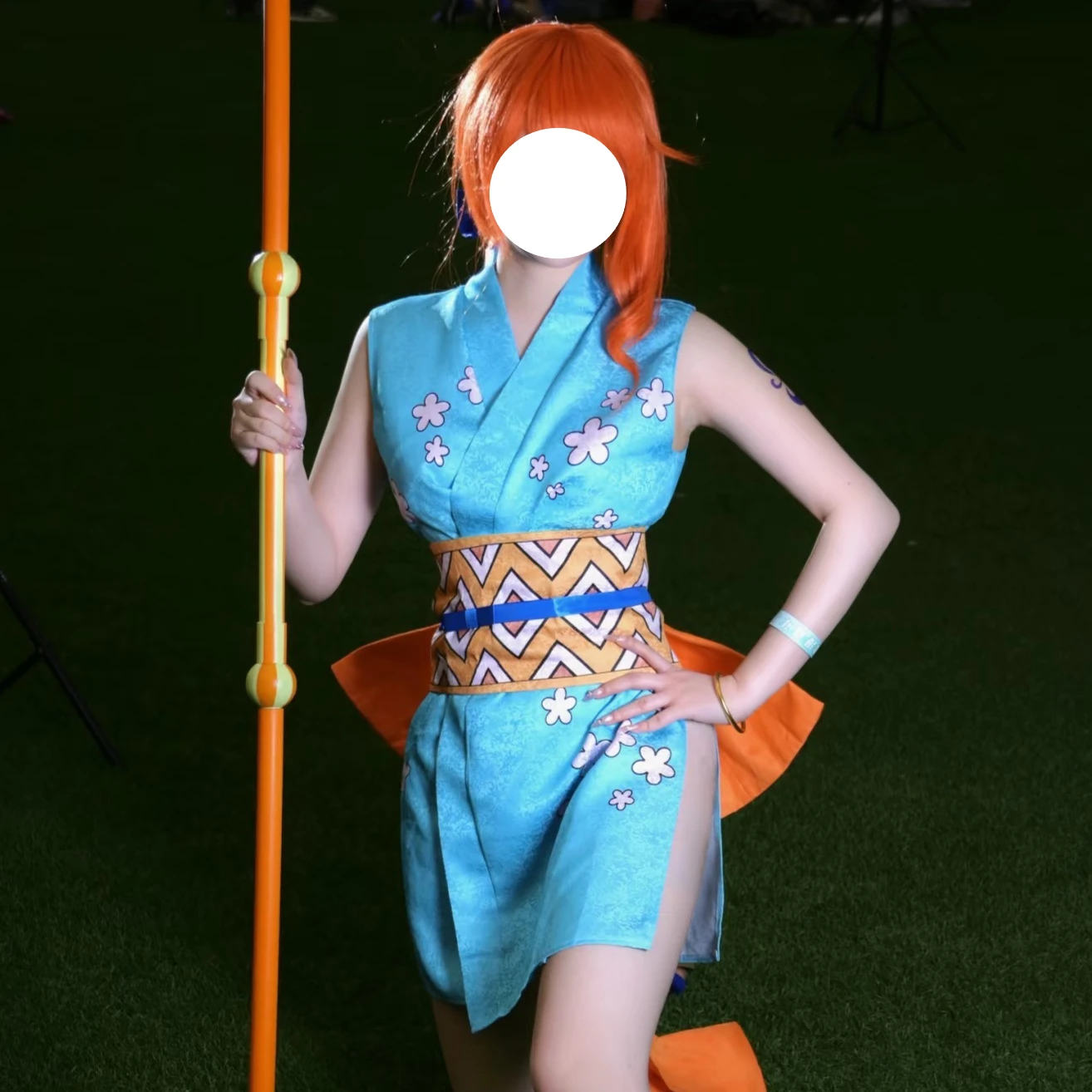 Anime Cosplay One Piece - Nami Cosplay Kostümleri Peruk Japon Festivali