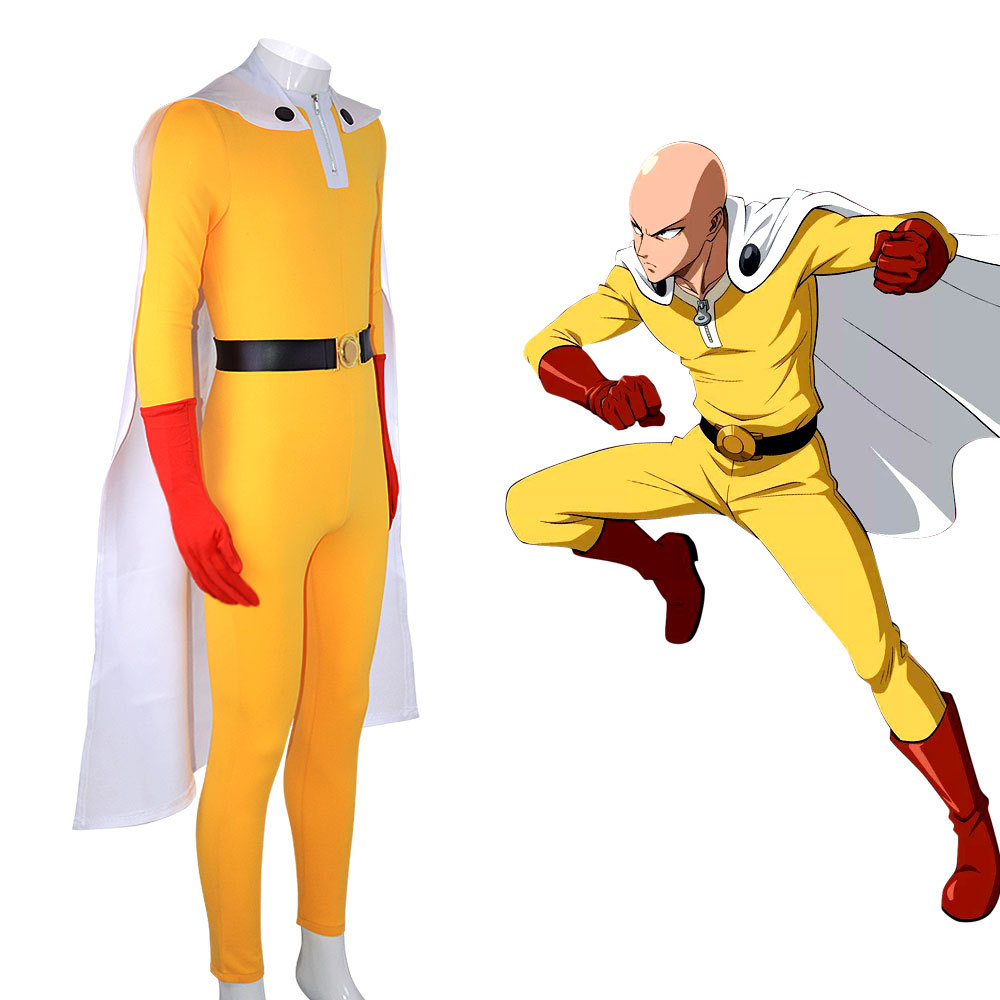 Tek Yumruk Adam Saitama Cospla - Anime Cosplay One Punch Man incelemesi ve fiyatı