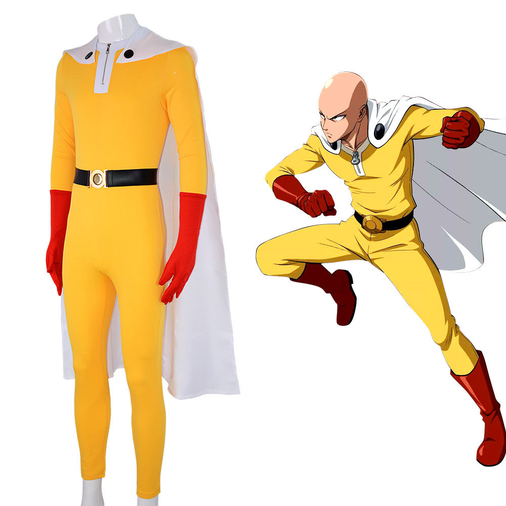 Tek Yumruk Adam Saitama Cospla - Anime Cosplay One Punch Man incelemesi ve fiyatı