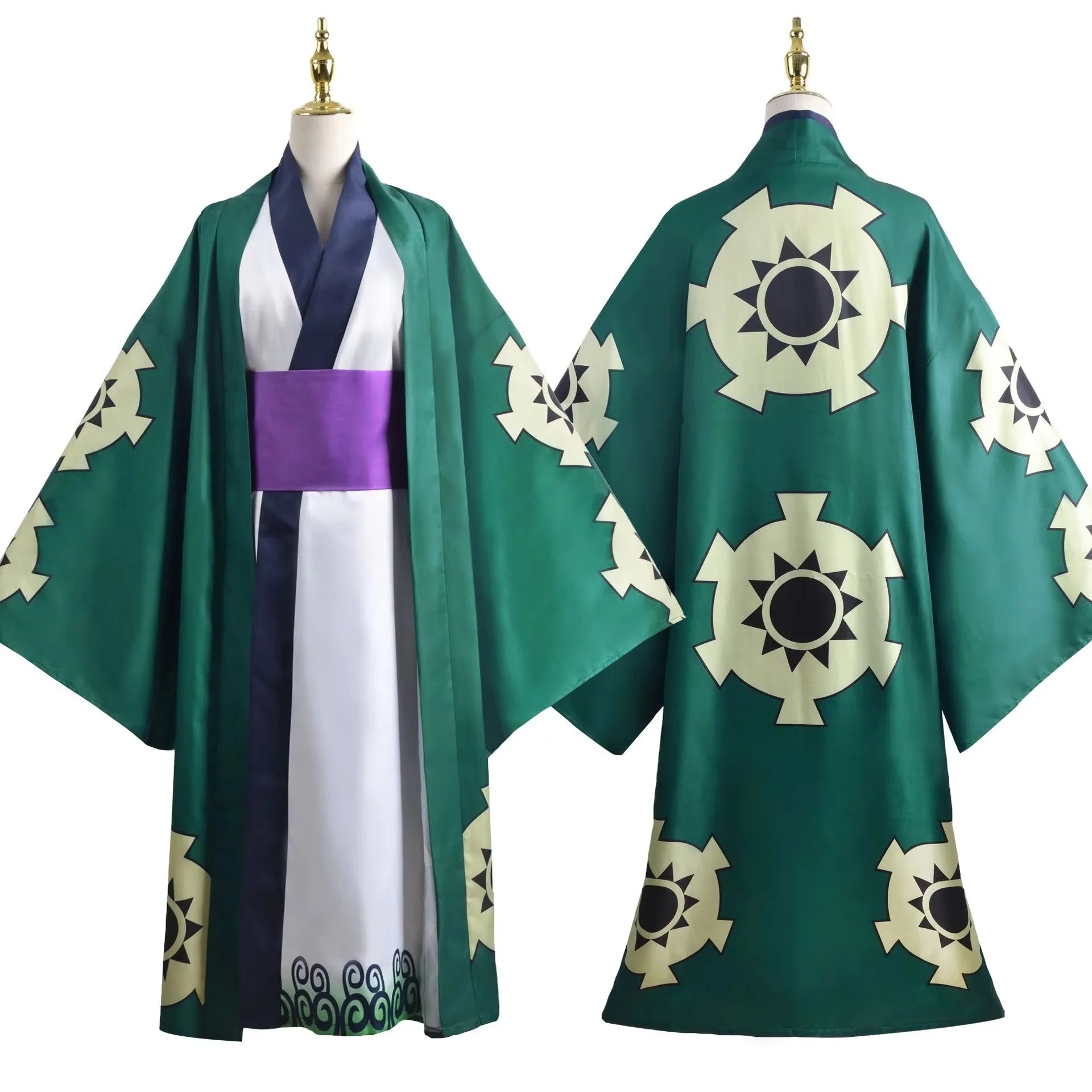 Yeşil Roronoa Zoro Kimono Cosp - Anime Cosplay One Piece incelemesi ve fiyatı