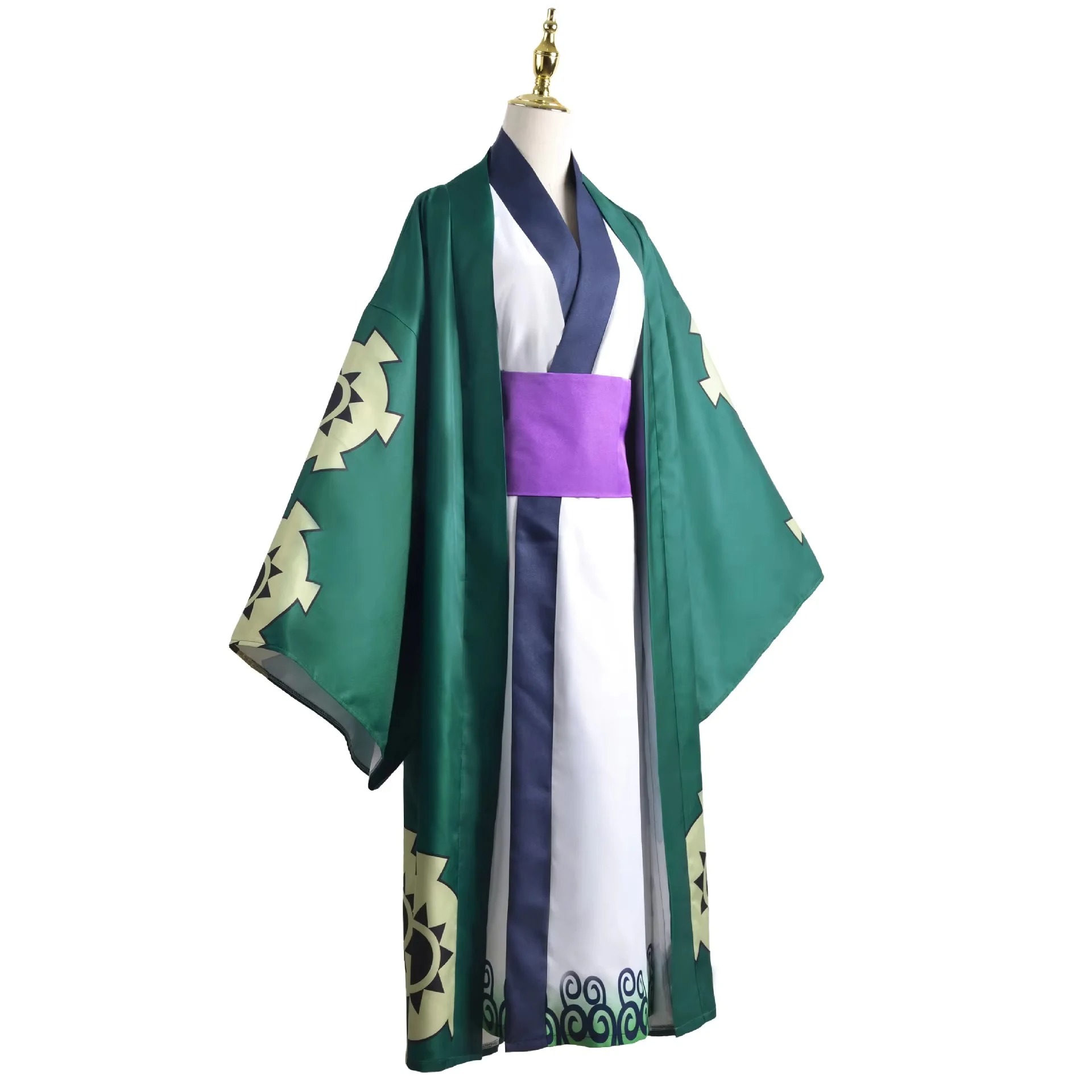 Yeşil Roronoa Zoro Kimono Cosp - Anime Cosplay One Piece incelemesi ve fiyatı