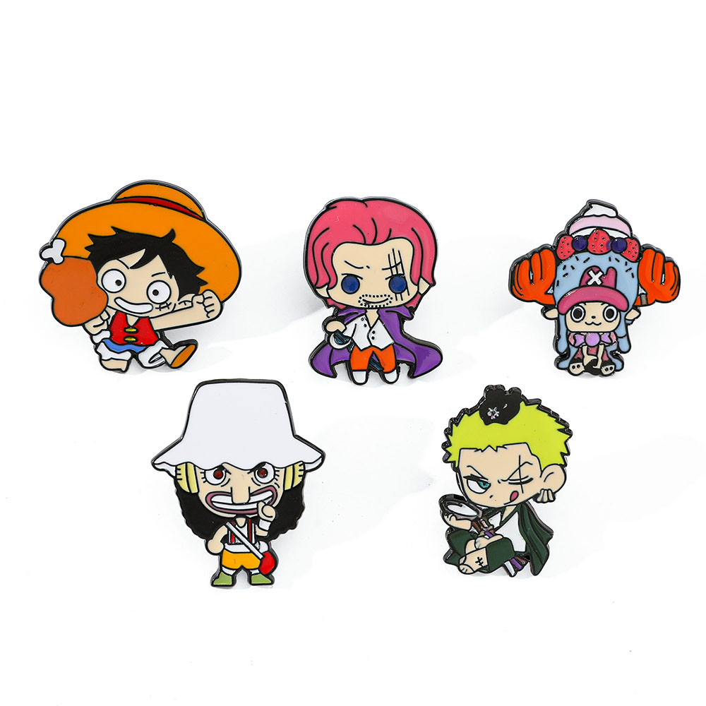 5 adet yaratıcı anime broş yak - Anime Cosplay Luffy incelemesi ve fiyatı