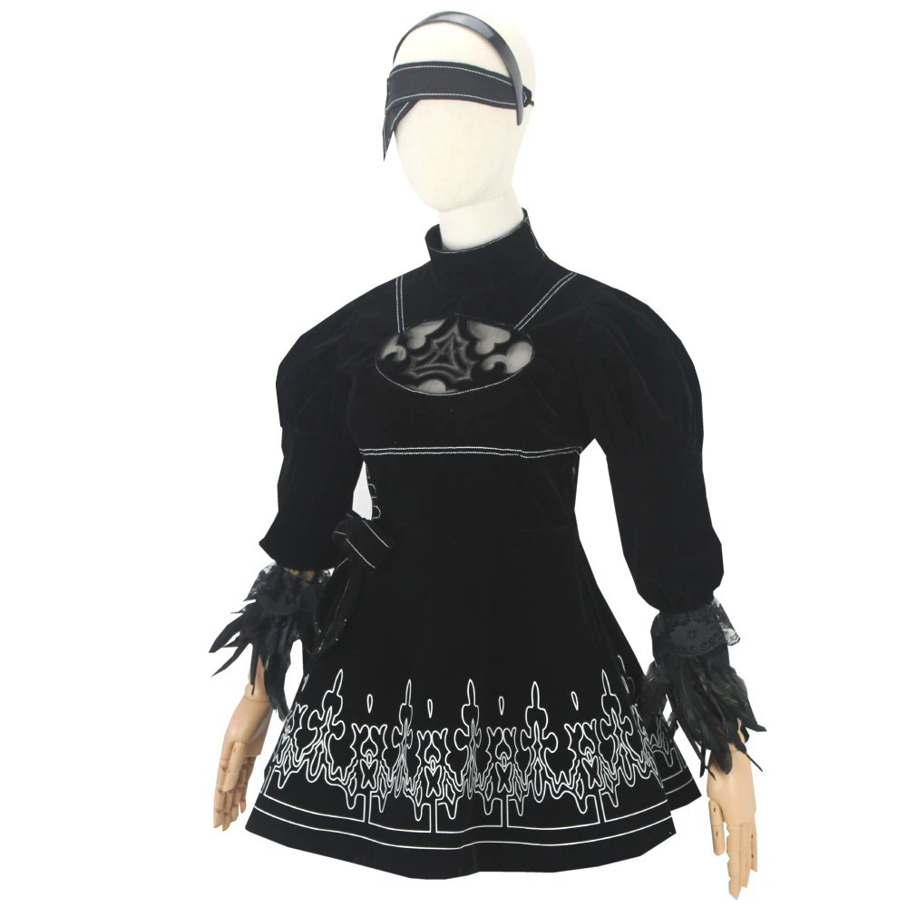 8 adet anime 2B Cosplay kostüm - Anime Cosplay Eyes incelemesi ve fiyatı