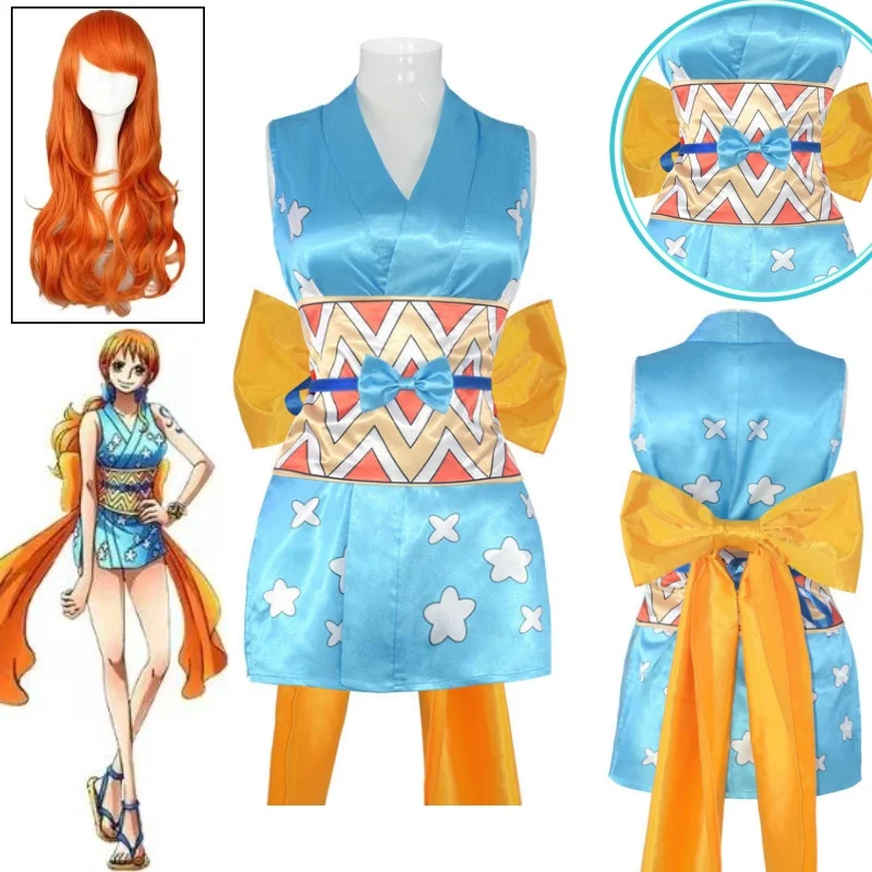 Nami Cosplay Kostümleri Peruk  - Anime Cosplay One Piece incelemesi ve fiyatı